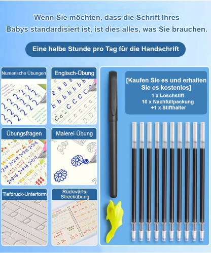  Magisches Übungsheft für Kinder: Zahlen, Buchstaben und Kunst in mehreren Sprachen ✨📚