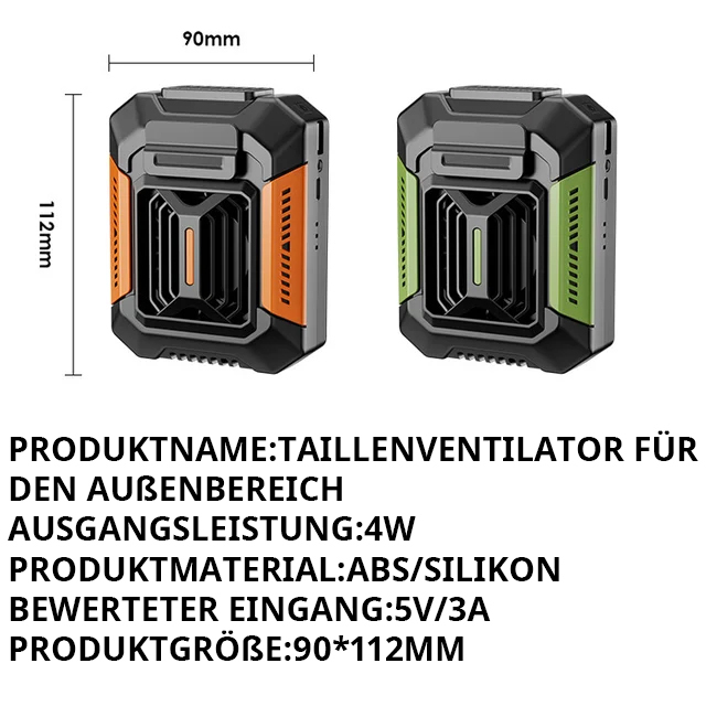 Trotzen Sie der Hitze im Freien! 🌬️ Tragbare Klimaanlage 🔋 kühlt Sie um 10-20°C ab + Nachtbeleuchtung + mobile Stromquelle, ideal für Abenteuer und Arbeit! 🚀