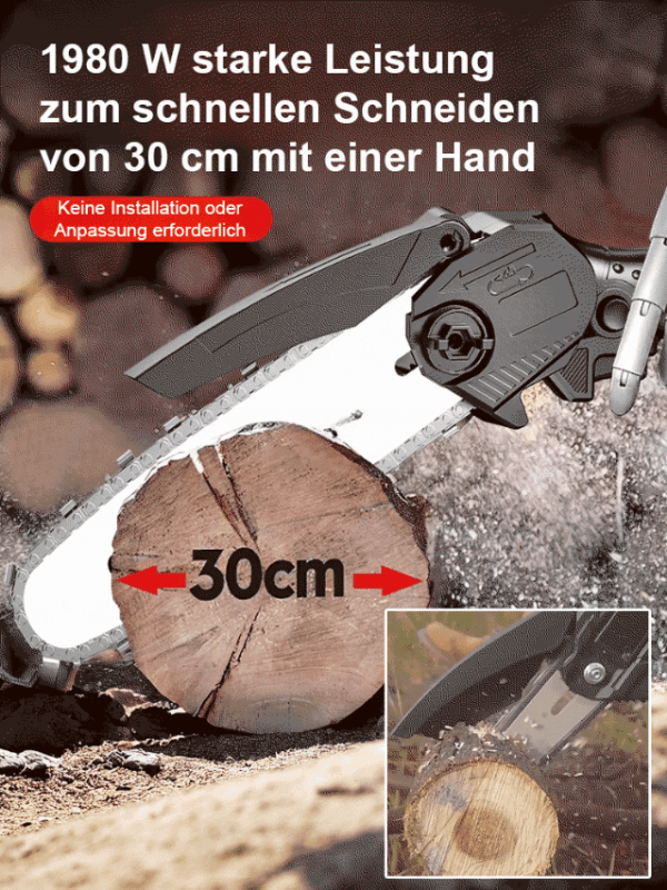 [Kaufen Sie eine und nutzen Sie sie ein Leben lang] Akku-Lithium-Kettensäge für Holzfäller