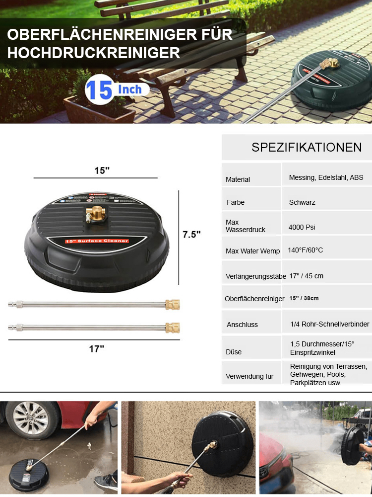 🚀 Verwandeln Sie die Bodenreinigung in ein Spiel: Reinigen Sie 40㎡ in nur 5 Minuten! 🧽💦 Haushalts-Sparwasser-Hochdruck-Reinigungssystem. 🌟