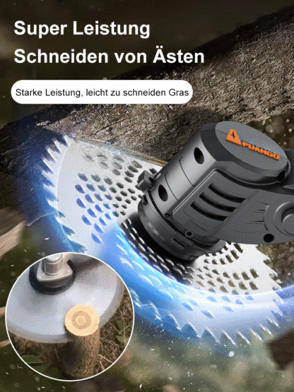 【2025 Neu】🥳 Akku-Rasenmäher mit Schiebehilfe 🚜 und Stützrädern 🛞, klappbar für einfache Aufbewahrung 📦