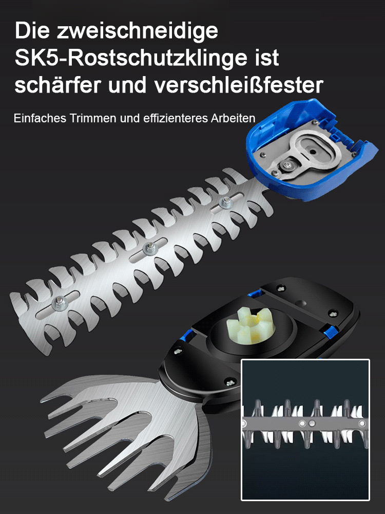 [Sonderangebote außerhalb der Saison] Tragbare, wiederaufladbare elektrische Heckenschere