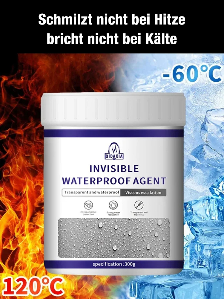 Transparenter wasserfester Klebstoff