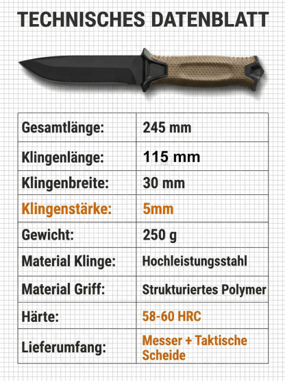 Multifunktionales  Outdoor-Campingmesser
