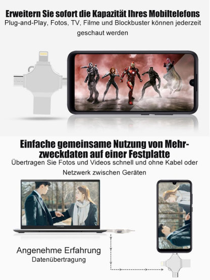 【International Brand】Vier-in-eins-Hochgeschwindigkeits-U-Disk (1 TB)