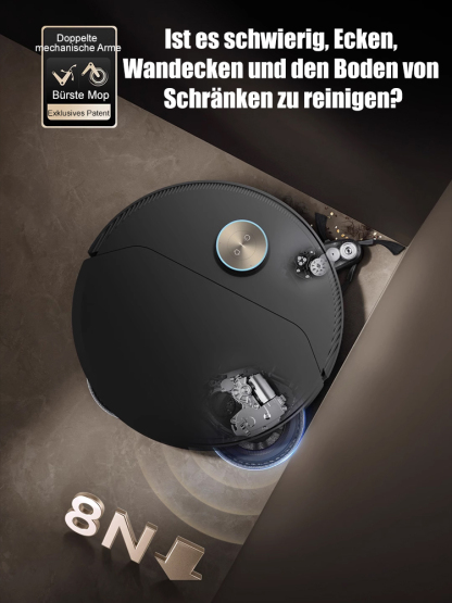 Desinfektionsrate von 99%, geräuscharmer und superintelligenter Saugroboter 🤖✨.