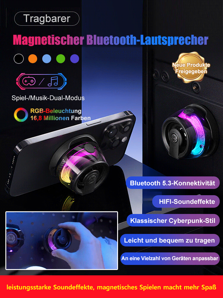 Magnetischer Bluetooth-Lautsprecher
