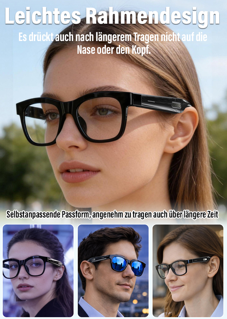 🕶️ AI Smart Glasses: Autofokus + Echtzeit-Übersetzung + 3D AR Navigation + Blaulicht-Schutz 🚀