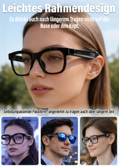 🕶️ AI Smart Glasses: Autofokus + Echtzeit-Übersetzung + 3D AR Navigation + Blaulicht-Schutz 🚀