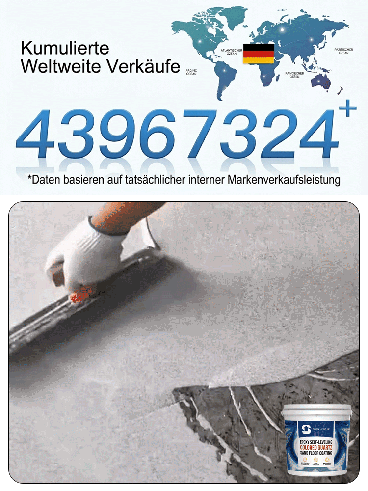 Premium DIY Bodenbeschichtung 🥇 Selbstnivellierend, Geruchsneutral, 2H Schnelltrocknend, R10 Rutschfest, Spart 90% Kosten 🚀