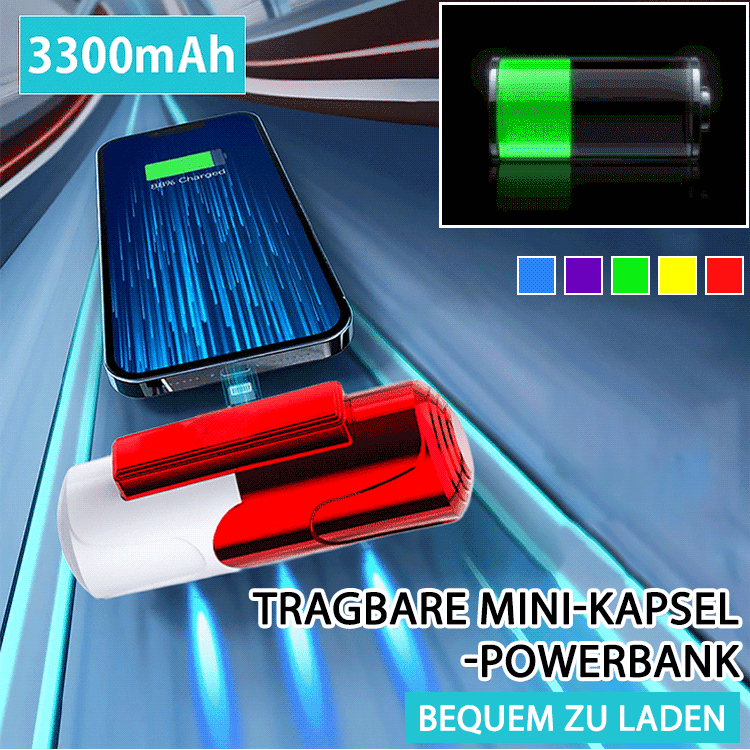 Tragbare Mini-Kapsel-Powerbank