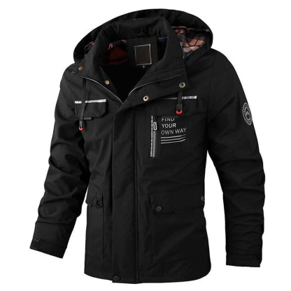 【Dreischichtige Verbund】Modische Herren-Sturmjacke