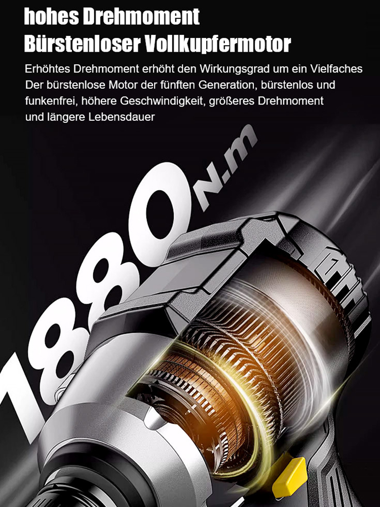 Lithium-Schlagschrauber mit hohem Drehmoment