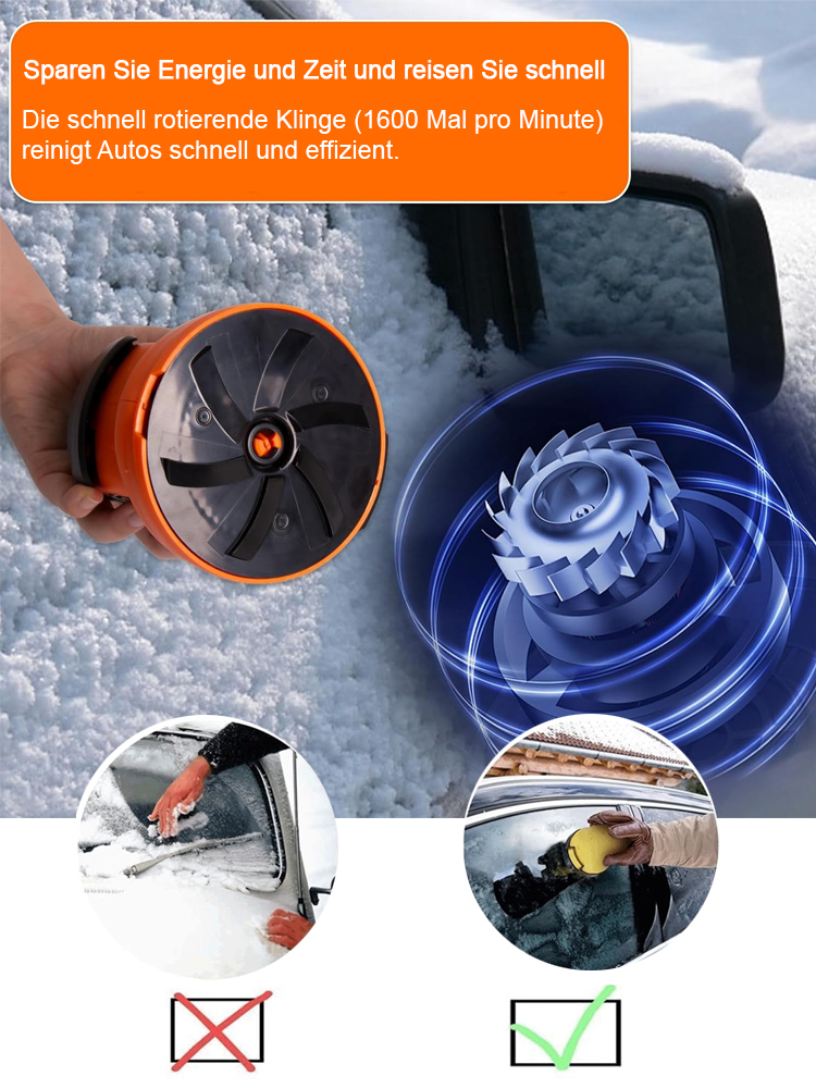 [Effizientes Schneeschmelzen in 3 Sekunden] Elektrischer Schnee- und Eisentferner