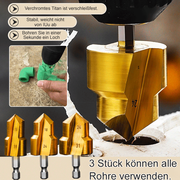 【Ein-Sekunden-Bohrung】PPR-Stufenbohrer