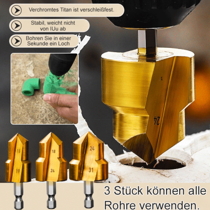 【Ein-Sekunden-Bohrung】PPR-Stufenbohrer