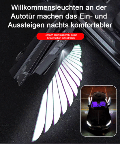🚗【Engelsflügel】Automatische Projektions-Türleuchte für Autos.✨