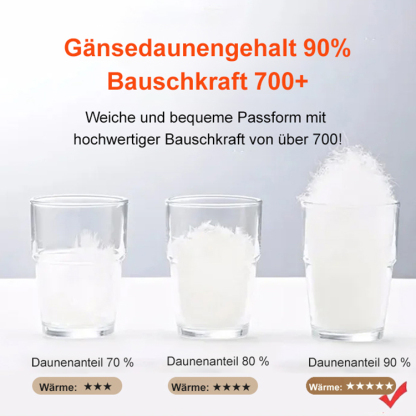 Daunenjacke, die bis zu -25℃ warm hält 🥶 und sowohl als Außenschicht als auch als Zwischenschicht getragen werden kann! 🧥