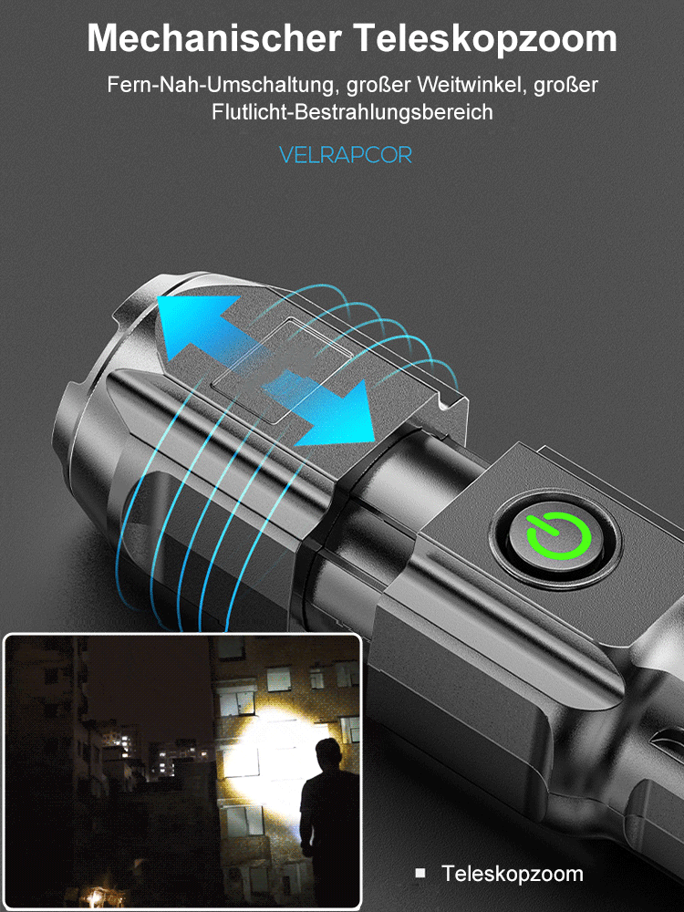 Tragbare Taschenlampe mit starkem Licht