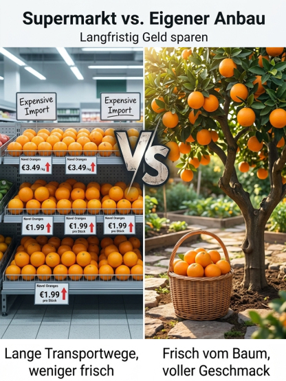 Winterharte Navel Orangenbäume bis -30°C Frostfest 2 Jahre alt Selbstbefruchtend Bio Qualität Ernte Garantie 🍊❄️