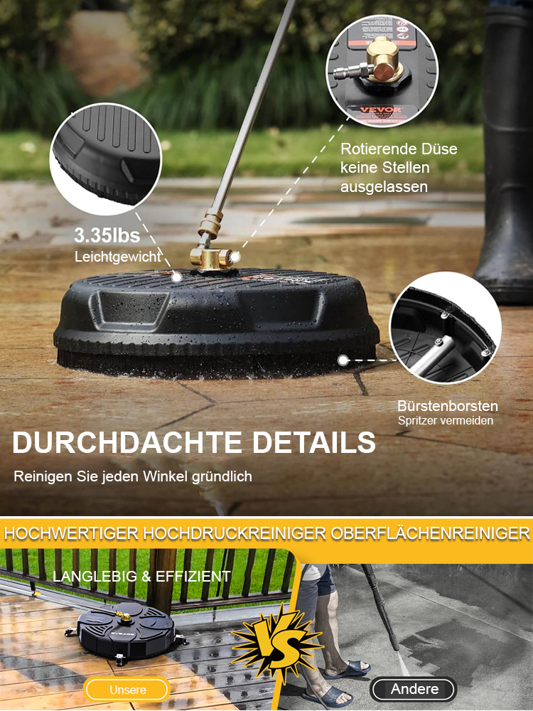 🚀 Verwandeln Sie die Bodenreinigung in ein Spiel: Reinigen Sie 40㎡ in nur 5 Minuten! 🧽💦 Haushalts-Sparwasser-Hochdruck-Reinigungssystem. 🌟