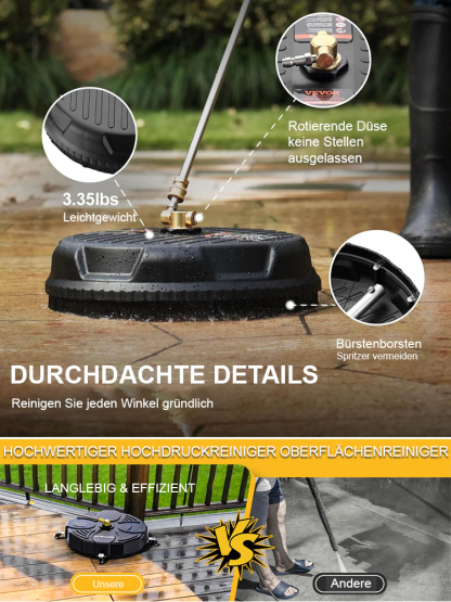  🚀 Verwandeln Sie die Bodenreinigung in ein Spiel: Reinigen Sie 40㎡ in nur 5 Minuten! 🧽💦 Haushalts-Sparwasser-Hochdruck-Reinigungssystem. 🌟