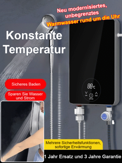 【Sofortige Erwärmung】AI-intelligenter, frequenzvariabler, sofortiger Durchlauferhitzer