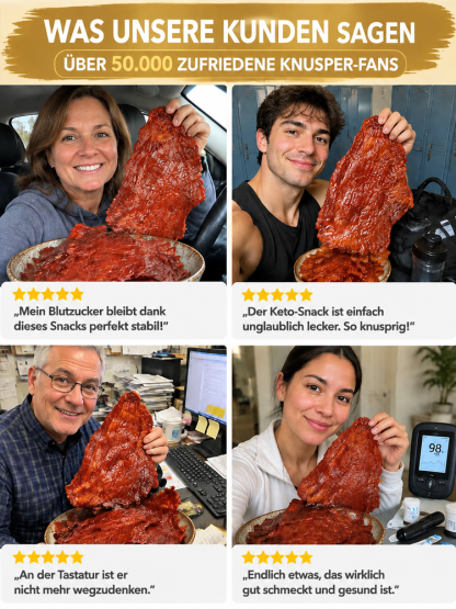 Aus 5 Pfund Rinderfilet wird 1 Pfund Knuspergenuss: EU-kontrollierte Bio-Angus-Beef-Chips in reinster Manufaktur-Qualität