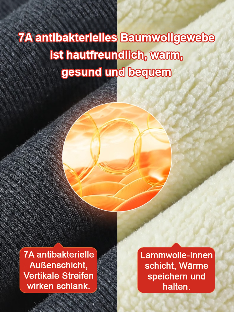 【Ganzjährige Temperaturregelung】Hohe Taille, Bauchkontrolle, kaltenresistente Lammwoll-Leggings.
