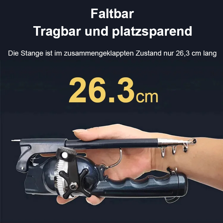 Mehrzweckrute mit Antifischleine und einer Rolle für Meeresangeln und Roadrunner.