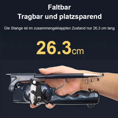 Mehrzweckrute mit Antifischleine und einer Rolle für Meeresangeln und Roadrunner.