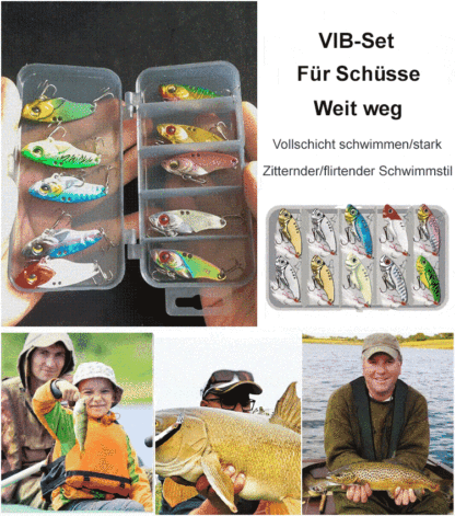 Anti-Hänger Allround-VIB-Köder 🎣, geeignet für alle Spinnfischen-Arten! 🐟