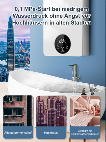 【Sofortige Erwärmung】AI-intelligenter, frequenzvariabler, sofortiger Durchlauferhitzer