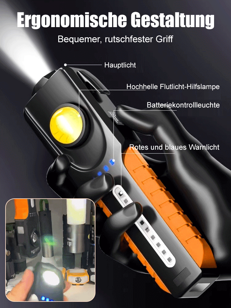 Multifunktionales, wiederaufladbares USB-Schnellladegerät