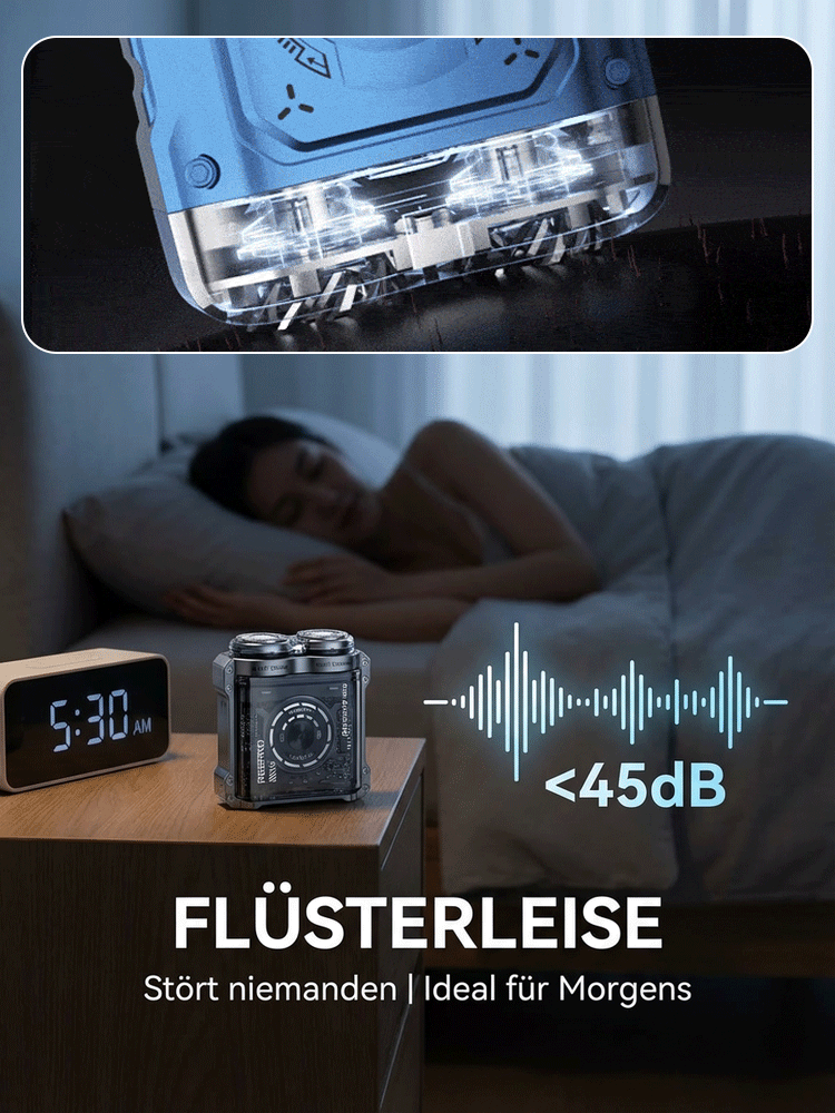 Cyber-Mecha Magnet-Rasierer: 60 Tage Akku, rückstandslos & ewig scharf! 🤖🧲🔋🪒