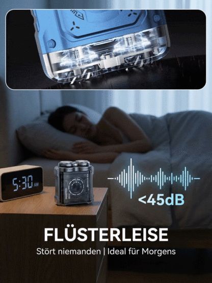 Cyber-Mecha Magnet-Rasierer: 60 Tage Akku, rückstandslos & ewig scharf! 🤖🧲🔋🪒