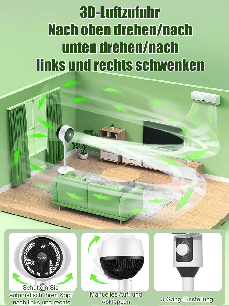 Camel's neuer bodenstehender Umluftventilator
