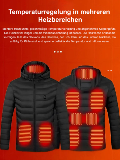 Mit einer Powerbank beheizbare Daunenjacke! ❄️ Hält Temperaturen von bis zu -50℃ stand! 🧥🔋