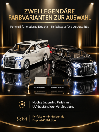 ✨ Premium Sammler-Van 1:24 | Metall-Chassis | Vierrad-Federung | 4-Fach Einbrennlackierung | Geschenkbox 🎁