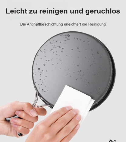 Portable Zusammenklappbares Aluminium-Kochgeschirr-Set