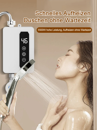 Jeden Monat nur 5 Euro für heißes Wasser für die ganze Familie! AI-gesteuerter Durchlauferhitzer, der in 3 Sekunden aufheizt. 🚿💧