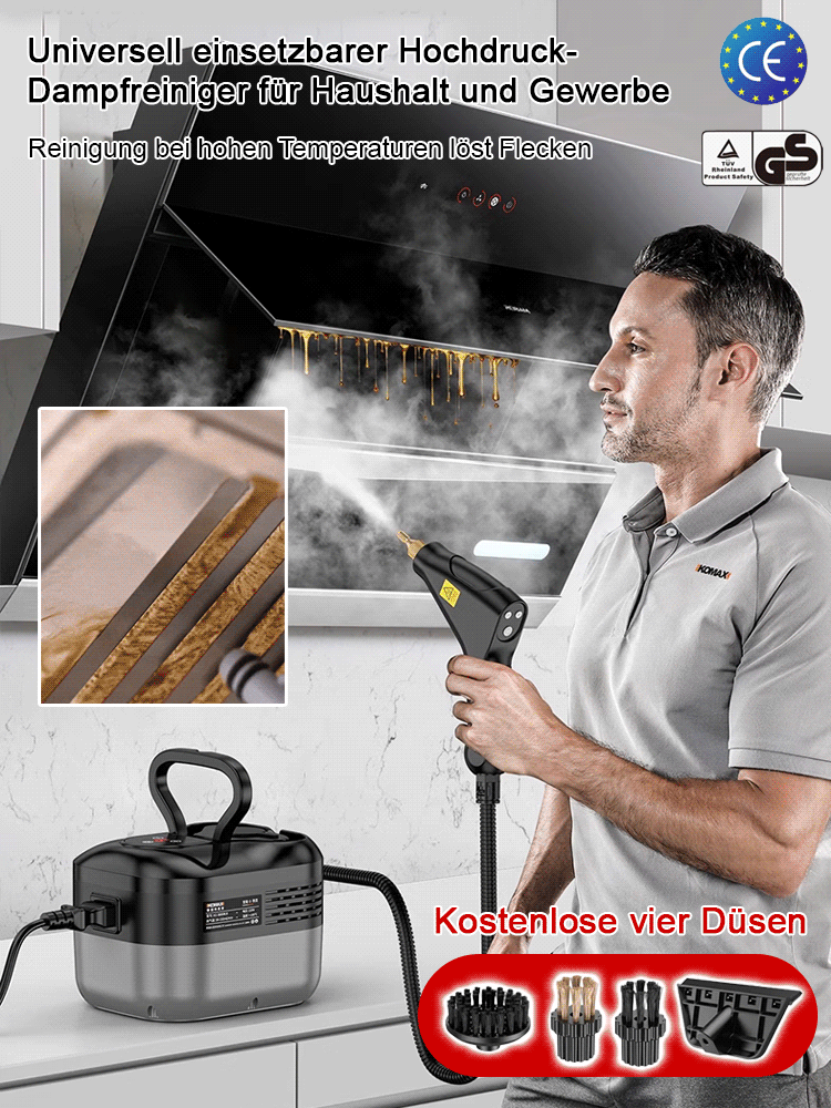 🚿✨ Allround-Hochdruck-Dampfreiniger 🔥💦 Sterilisation & Sauberkeit mühelos