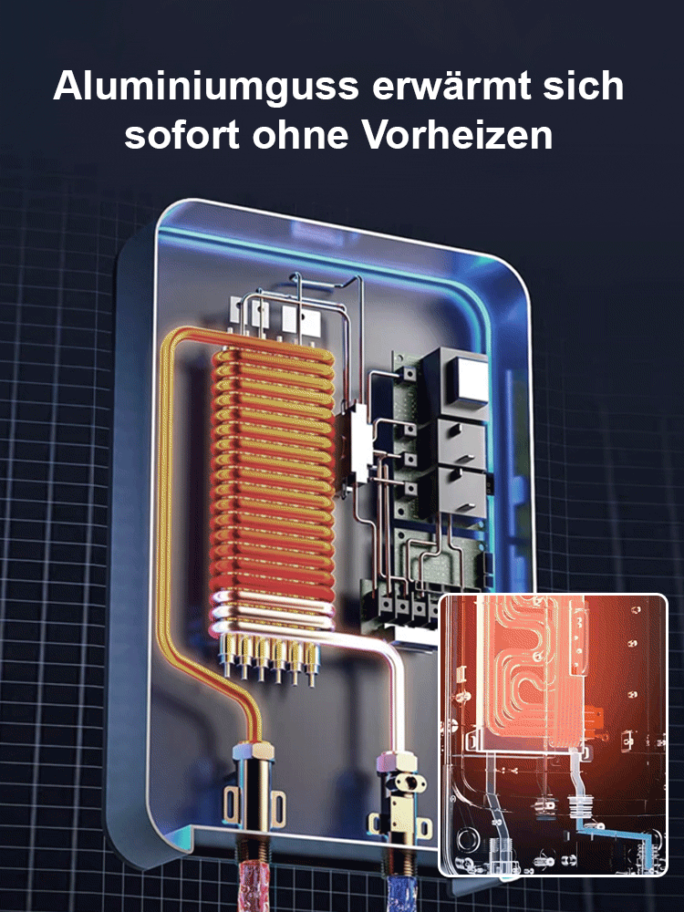 【Sofortige Erwärmung】AI-intelligenter, frequenzvariabler, sofortiger Durchlauferhitzer