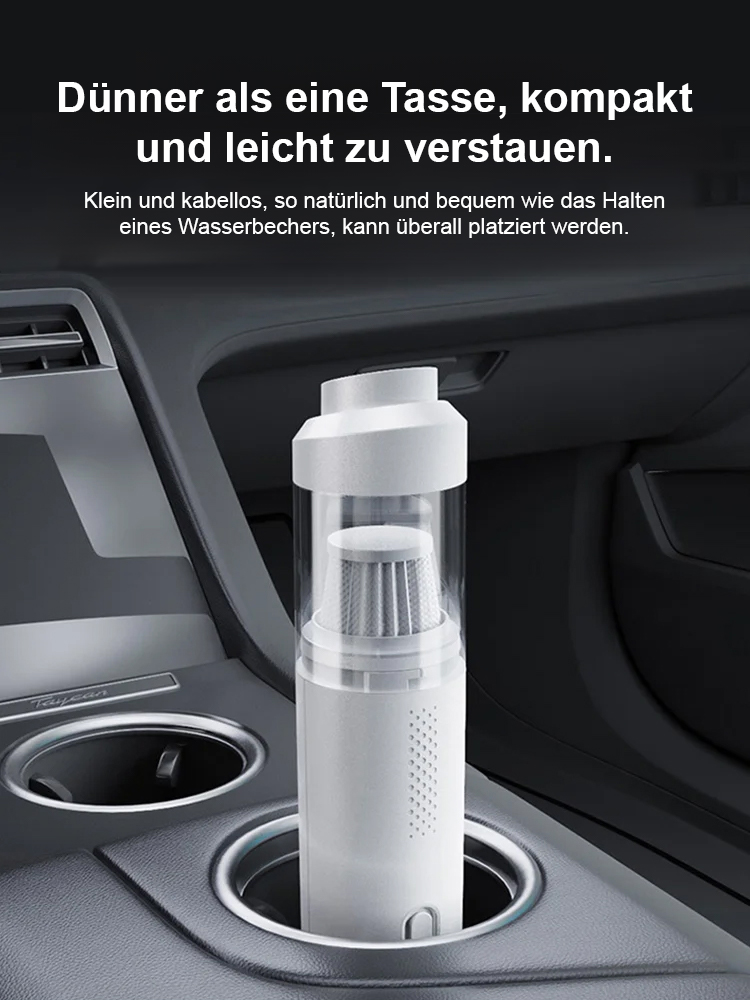 【Fanttik Modell】Kabelloser Autostaubsauger mit Ladefunktion