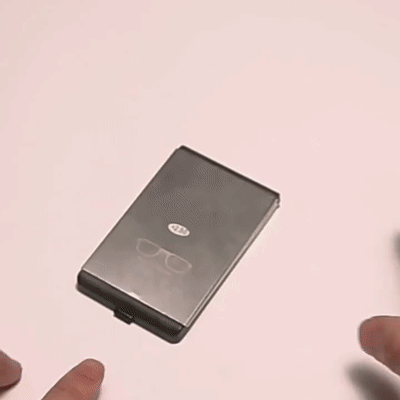 【Keine Sehtest erforderlich】🕶️ Zusammenklappbare, tragbare Brille mit Blaulichtfilter und Zoom-Funktion 📦🔍