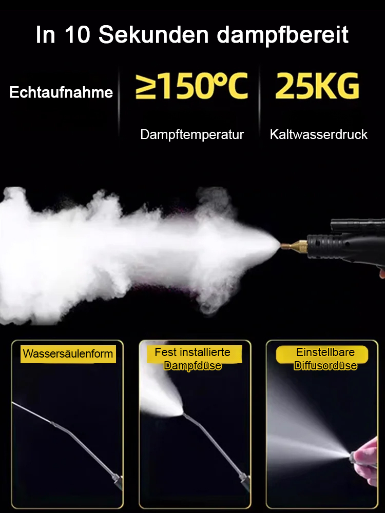 🚿✨ Allround-Hochdruck-Dampfreiniger 🔥💦 Sterilisation & Sauberkeit mühelos