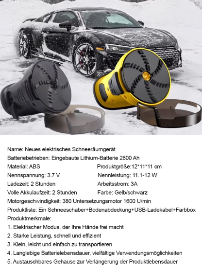 [Effizientes Schneeschmelzen in 3 Sekunden] Elektrischer Schnee- und Eisentferner
