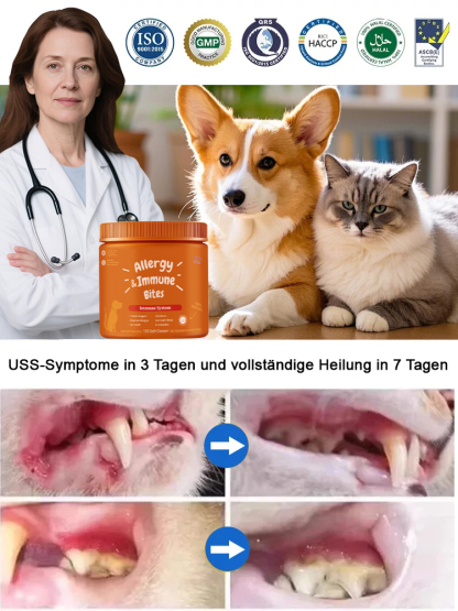 🛡️ Stärkt Immunsystem & Verdauung | 11-in-1 Power-Snacks mit Vitaminen & Probiotika für Hunde & Katzen 🐶🐱
