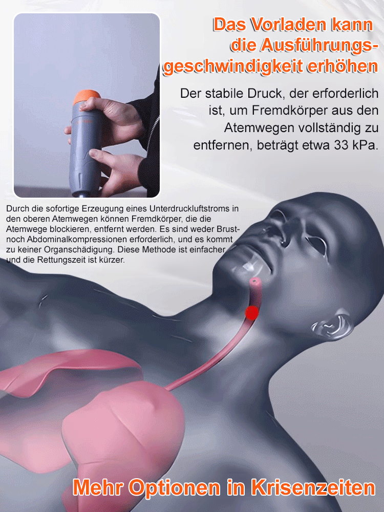 Lebensrettendes Anti-Erstickungsgerät 🚨 Ein-Klick-Bedienung, für Kinder und Erwachsene, sicheres Einwegventil, ohne Vorkenntnisse nutzbar 🛡️