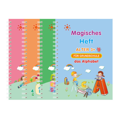  Magisches Übungsheft für Kinder: Zahlen, Buchstaben und Kunst in mehreren Sprachen ✨📚